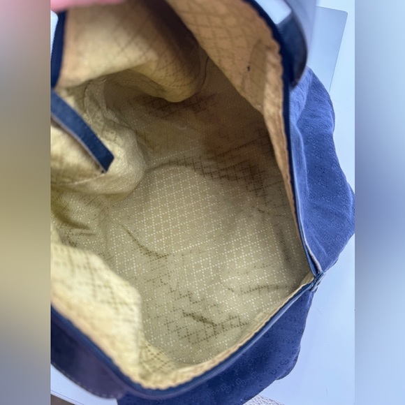 Gucci-Authentic-Vintage Micro G Denim Canvas Bubble Bag w Pouch -Rare UNICORN!! - Picture 6 of 14